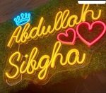 Neon LED Customized Light Solutions for Bedroom & Home 12 inches X 12 inches