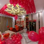 Romantic Birthday Room Decoration for Husband/Wife Birthday-Luxury Red Balloon & Rose Petal Surprise Setup | BlessedMummy