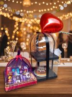 Luxury Birthday Gift Hamper with Mini Cake, Chocolate Basket & Heart Balloon | Premium Birthday Surprise Gift Box for Him & Her