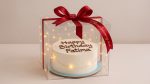 Luxury Transparent Acrylic Birthday Cake Gift Box with LED Fairy Lights & Satin Ribbon | Premium Cake Packaging | Personalized Birthday Gift Box - Image 6