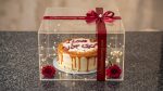 Luxury Transparent Acrylic Birthday Cake Gift Box with LED Fairy Lights & Satin Ribbon | Premium Cake Packaging | Personalized Birthday Gift Box - Image 5
